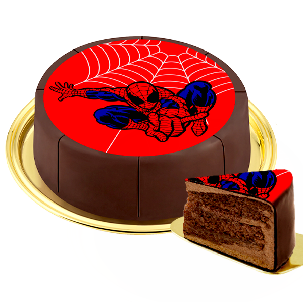 Dessert Motif Cake - Spiderman