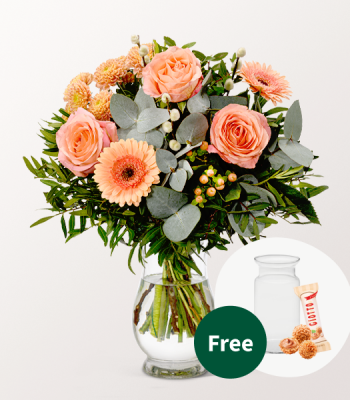 Mix Flower Arrangement In Vase