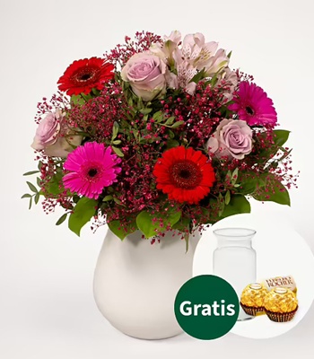 Mix Flowers in Vase