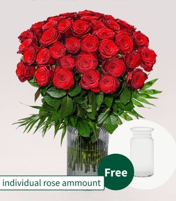 Premium Rose Bouquet with Vase