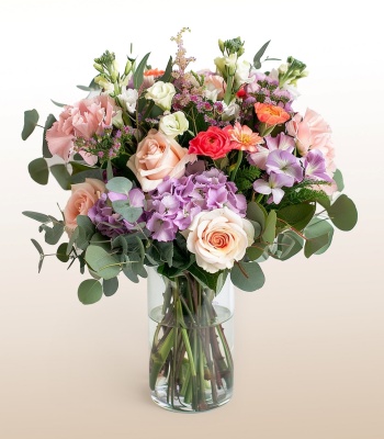 Pastel Color Flower Arrangement