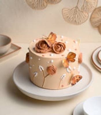 Designer Cake - Rose and Butterfly