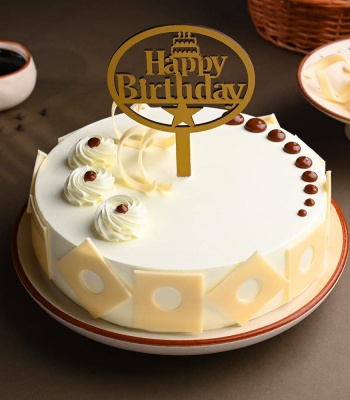 Happy Birthday Cake - Butterscotch