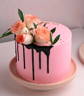 Pink Rose Cake