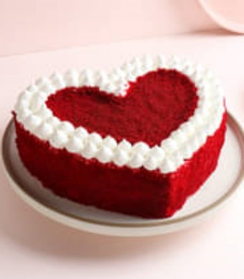 Red Velvet Cake - Heart Shape