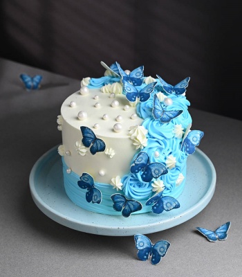 Vanilla Cake - Butterfly Theme