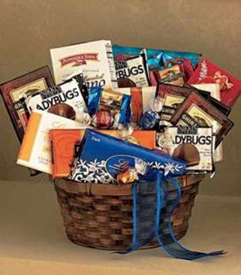 assorted chocolates basket