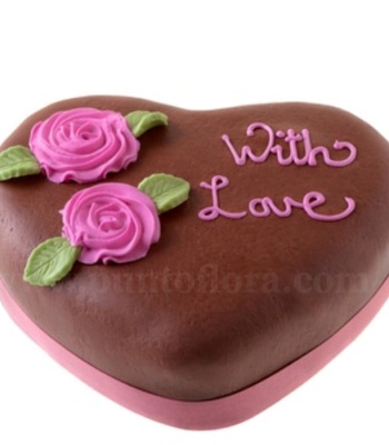 Chocolate Cake Heart-Shape