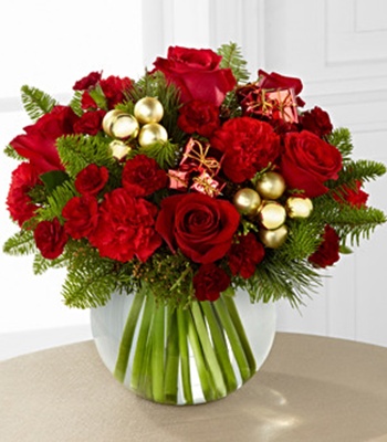 Christmas Bouquet - Red Flowers
