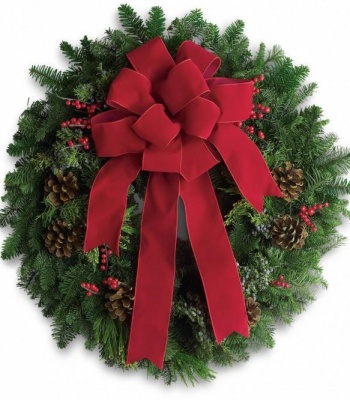 Christmas Wreath with Bow