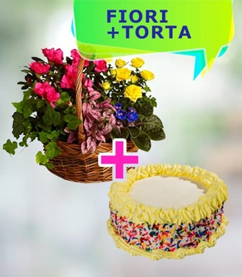 Flower Basket & Cake