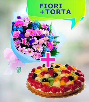 Fruit Cake with Flowers