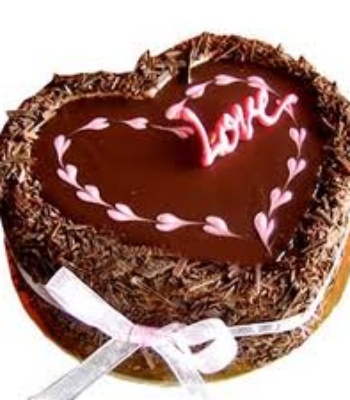 Heart Shaped Chocolate Cake