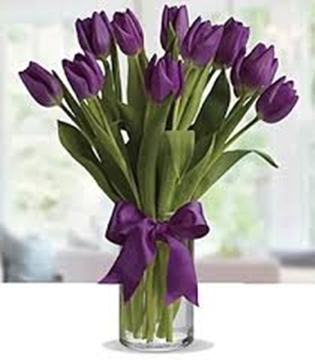 Lavender Tulips Flower Bouquet