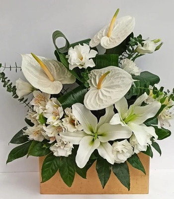 White Funeral Flowers