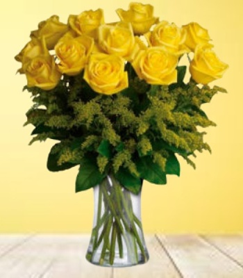 Yellow Roses - 12 Stems