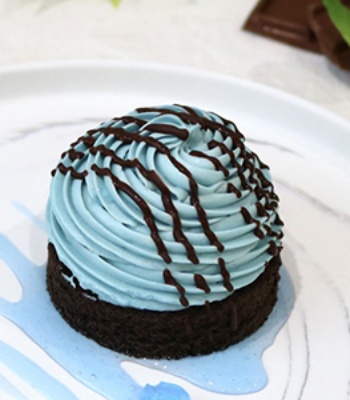 Chocolate Mint Mont Blanc Cake