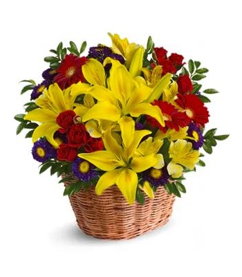 Assorted Flower Basket