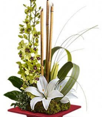 Orchids and Lilies Exotic Arrangement