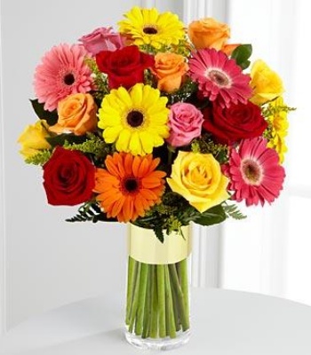 Roses and Gerberas Arrangement