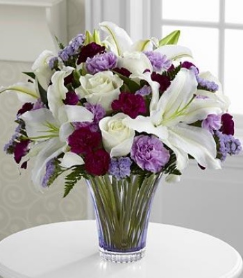 Roses, Lilies and Carnations Flower Arrangement