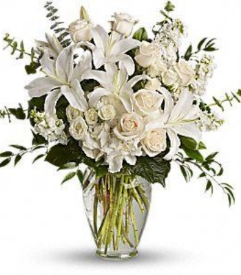 White Sympathy Flowers