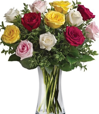 Assorted Roses - 12 Stems