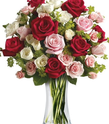 Roses in Couture Vase