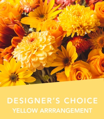 Yellow Flowers Arrangement - Designer's Choice Arrangement