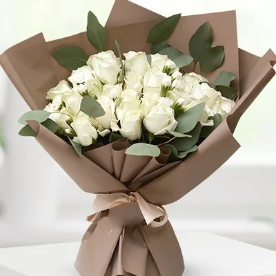 White Rose Bouquet