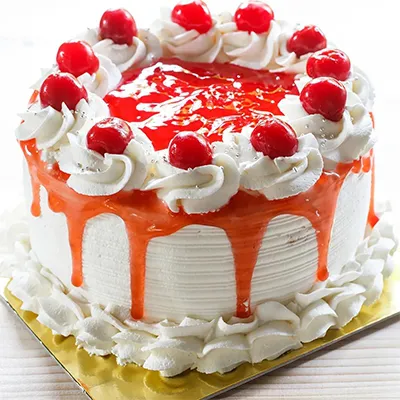 Strawberry Cake - Red Cherry