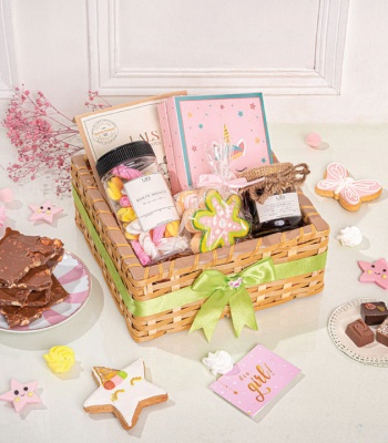 Baby Girl Chocolate Hamper by Lals