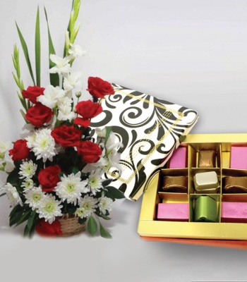 Belgian Chocolates and Flowers