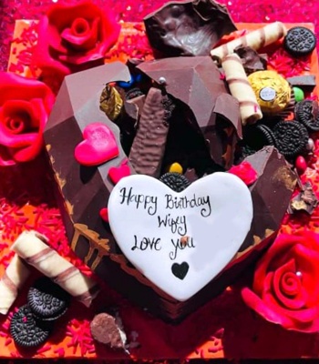 Breakable Chocolate Heart Cake