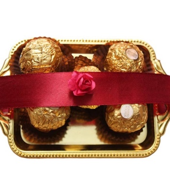 Ferrero Rocher Chocolates in Tray