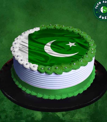 Pakistan Flag Cake 2 Lbs