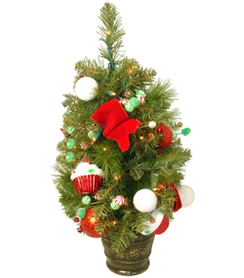 Artificial Christmas Tree with Clear Lights