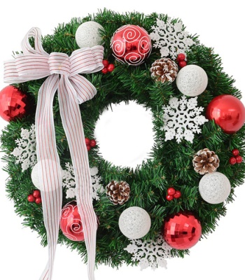 Christmas Artificial Wreath - Door Hanging