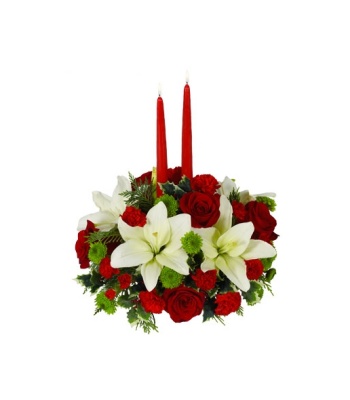 Christmas Flower Centerpiece