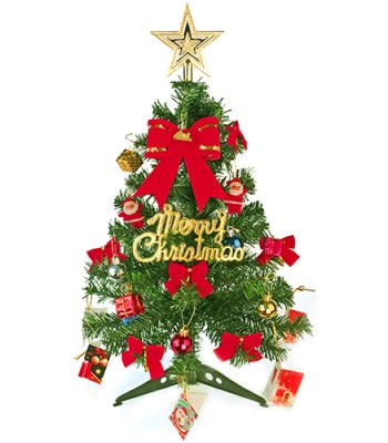 Christmas Tree With Ornaments - Artificial