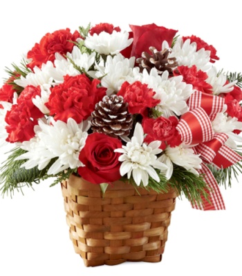 Holiday flowers Basket