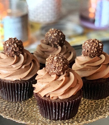 Nutrella Ferrero Rocher Cupcakes