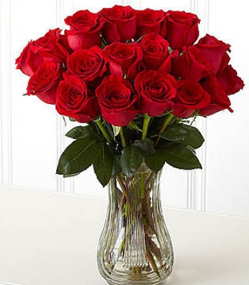 One Dozen Red Roses Bouquet