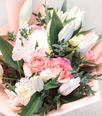 Pink And White Flower Bouquet