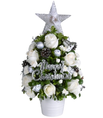 White Christmas Flower Tree