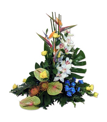 Anthuriums With Mix Flower Arrangement