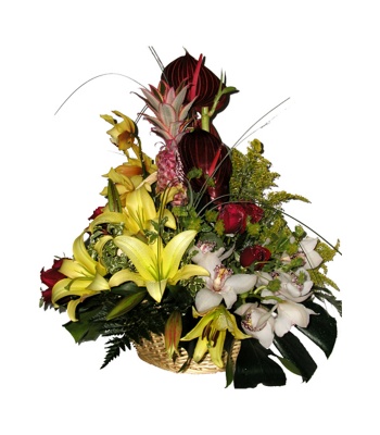 Exotic Flower Basket