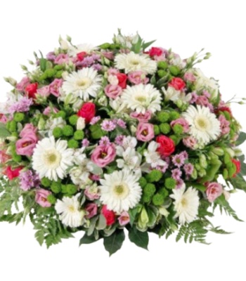 Funeral Wreath - Roses, Orchids And Daisies