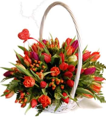 Tulip Flower Basket