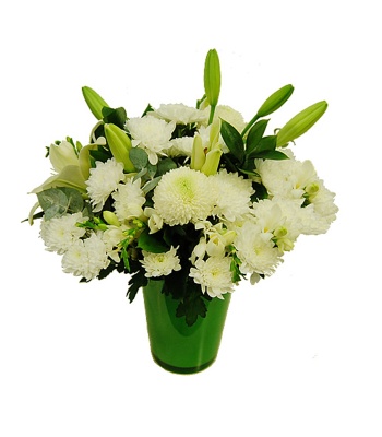 White Flowers In Vase